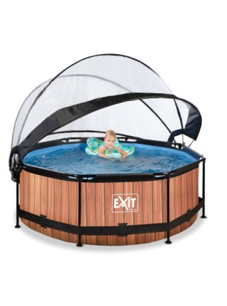 Басейн з куполом EXIT "дерево" 244х76 см